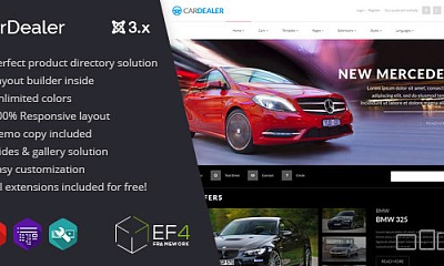 Joomlead Car Dealer - Joomla Template