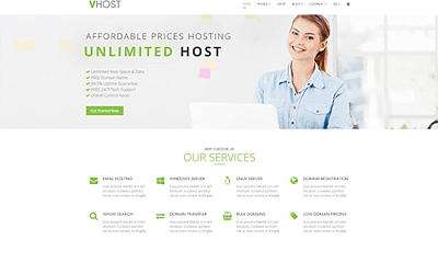 Warptheme Vhost Pro - Joomla Template