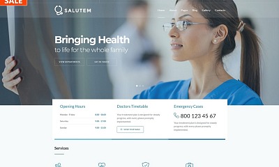 Salutem - Medical And Healthcare Clean Joomla Template