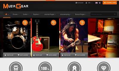 Smartaddons Muzik - Joomla Template