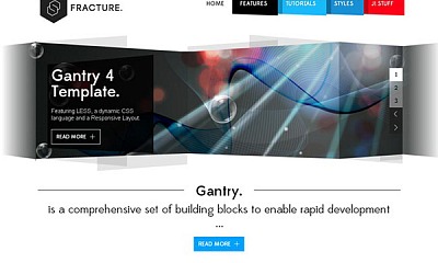 Rockettheme Fracture - Joomla Template