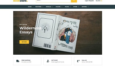 Joomlashine Bookstore - Joomla Template