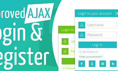 Improved Ajax Login And Register - Joomla Extension