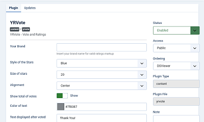 Yrvote Joomla Extension