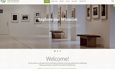 Template Monster The Museum - Joomla Templates
