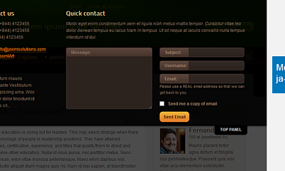 JA Top Panel - Joomla Extension