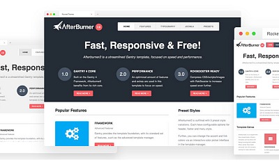 Rockettheme Afterburner2 - Joomla Templates