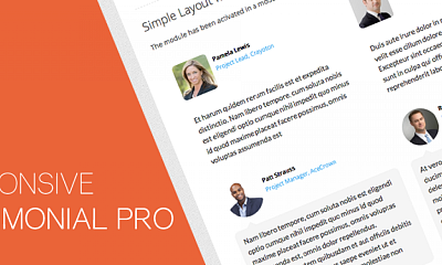 Responsive Testimonials Pro - Joomla Extension