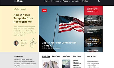 Rockettheme Notio - Joomla Template