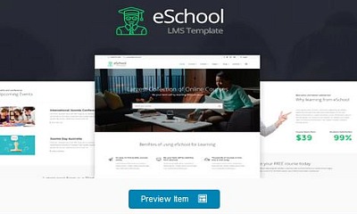 Theme Forest Eschool - Joomla Template