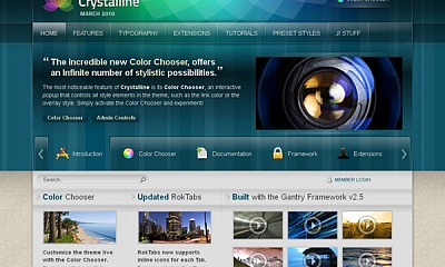 Rockettheme Crystalline - Joomla Template