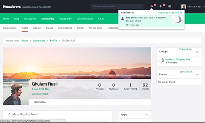 Wanderers - Joomla Template