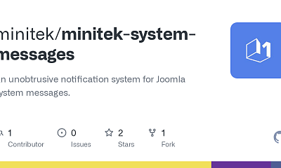 Minitek System Messages - Joomla Extension