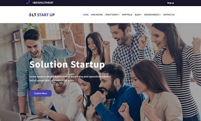 Lttheme Start Up - Business Premium Joomla Template