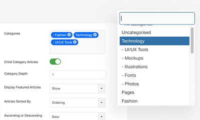 JA Content Listing Module - Joomla Extension