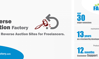 Reverse Auction Factory - Joomla Extension