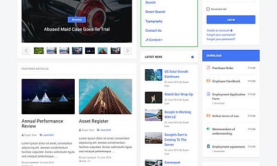 Joomlart Intranet - Joomla Template