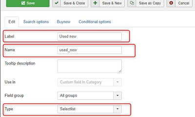 DJ-Classifieds Conditional Fields - Joomla Extension