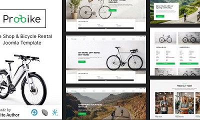 Probike - Bike Shop & Bicycle Rental Joomla 5 Template