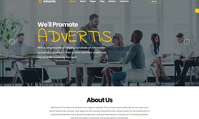 Advertis - Advertising Agency Clean Responsive Joomla Template
