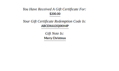 J2Store Gift Card Certificates - Joomla Extension