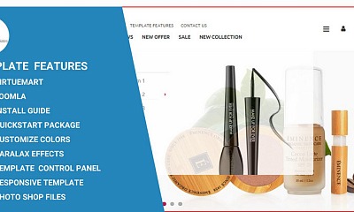 Cosmo Shop Joomla Template For Virtuemart