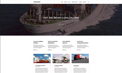 Joomlead Tranship - Joomla Template