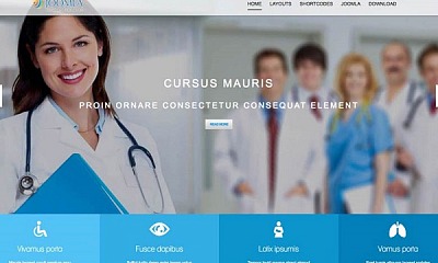 Mixwebtemplates Joomla154 - Hospital Joomla Template