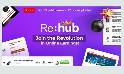 REHub - Price Comparison, Multi Vendor Marketplace Wordpress Theme v19.8.7