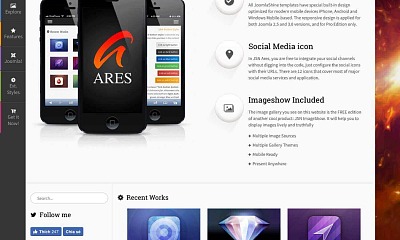 Joomlashine Ares 2 - Joomla Template