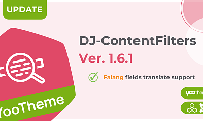 DJ-ContentFilters for YOOtheme Pro - Joomla Extension