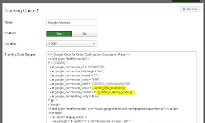 Vp Conversion Tracking For Virtuemart - Joomla Extension