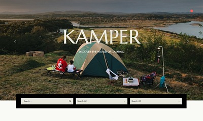 Kamper - Campsites, Camping & Outdoor Accommodation Joomla Template