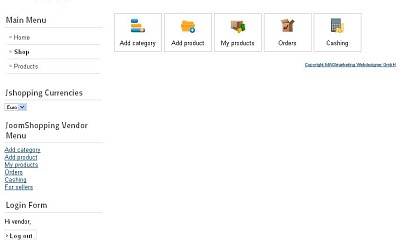 Vendor Frontend Manager for JoomShopping - Joomla Extension