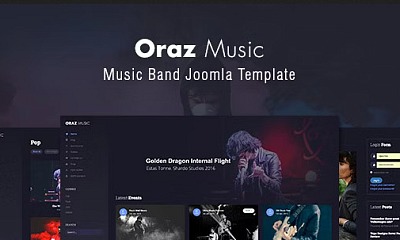 Templaza Oraz - Music Band Joomla 4 Template