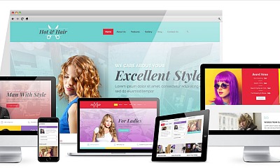 Hot Hair - Hair Salon Joomla Template