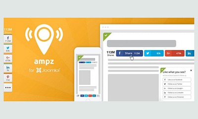 AMPZ Social Sharing 5.2 - Joomla Extension