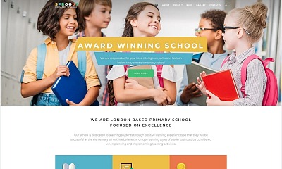 Sproout - Primary School Modern Joomla Template