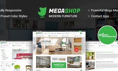 Theme Forest Megashop - Joomla Template