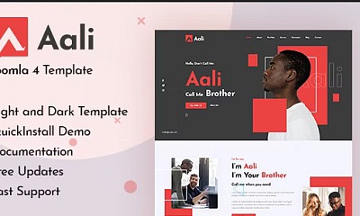 Aali - Personal Portfolio & Resume Joomla 3 & 4 Template