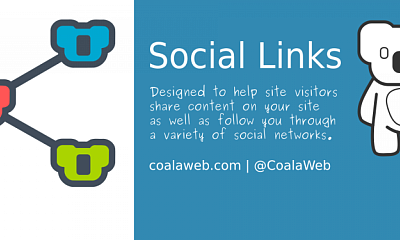 Coalaweb Social Links Joomla Extension