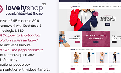 Theme Forest Lovelyshop - Joomla Templates