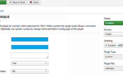 OB Disqus Integration - Joomla Extension