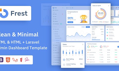 Frest - Html & Laravel Bootstrap - Joomla Template