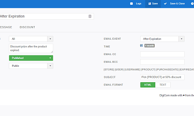 DigiCom Notification Plugin - Joomla Extension
