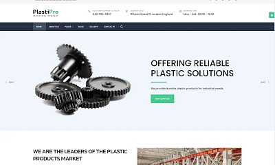 Plastipro - Industrial Responsive Joomla Template