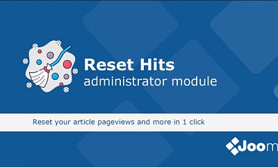 Reset Hits Pro Joomla Extension 2