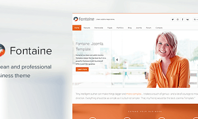 Theme Forest Fontaine - Joomla Template