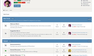 Nts - 9themestore - Kbee - A Professional Forum Template For Kunena