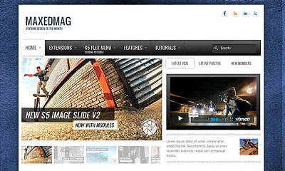 Shape5 Maxed Mag - Joomla Template